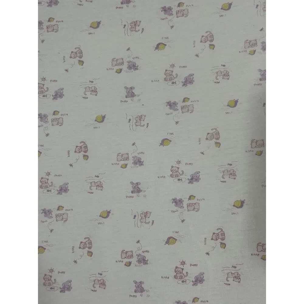 HW Carter & Sons “My Little Kitty” Puppy Snail Pink Baby Blanket